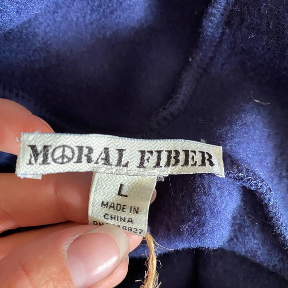 NWT Moral Fiber Multicolored Chevron Hoodie - Picture 5 of 7